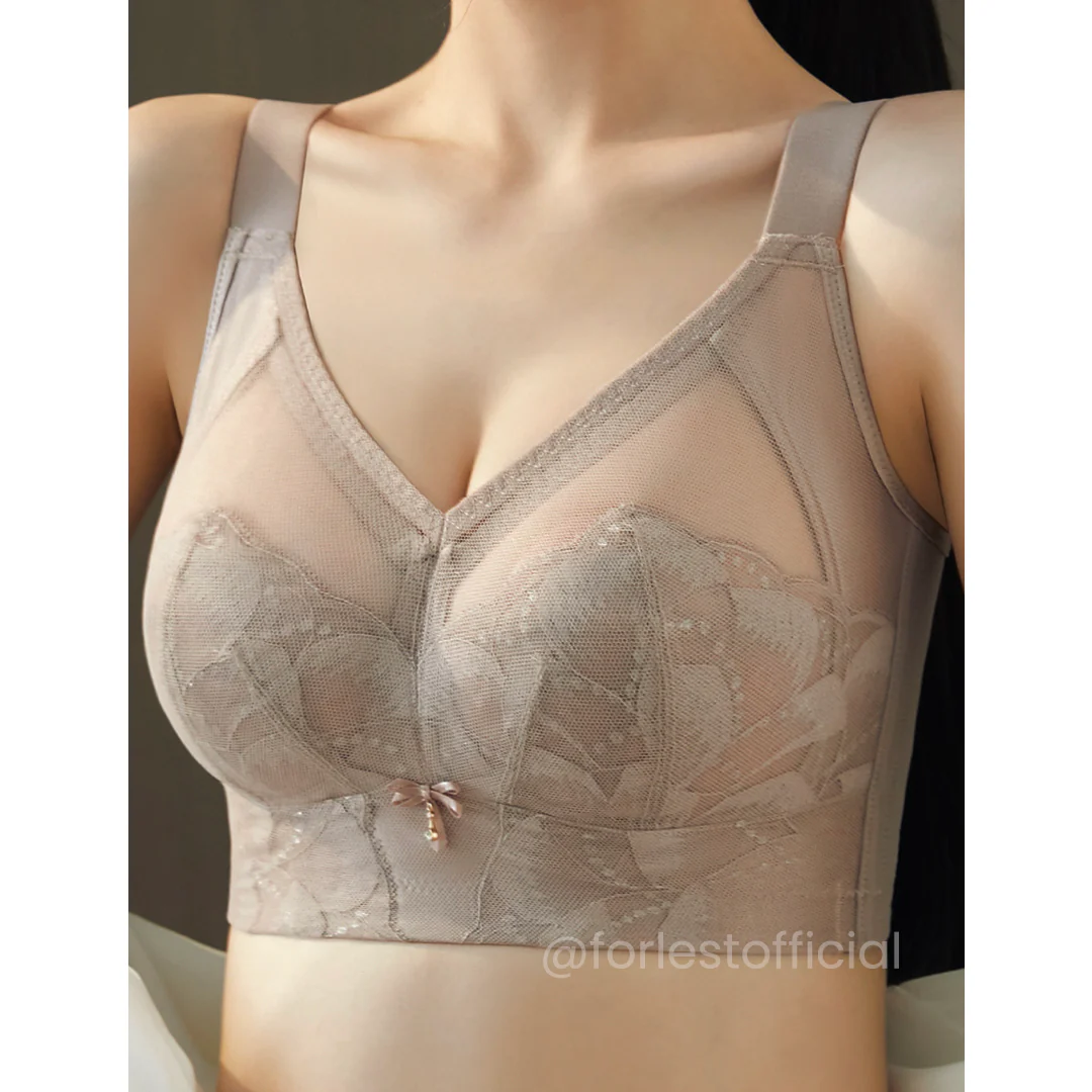 Briana Natural Separation Lacy Wireless Minimizer Bra Support up to 38I - Image 5