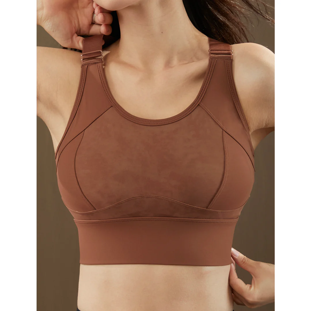 Dakota No-Bounce Sports Bra with Stay-Put Band & Adjustable Racerback Support Up to 42G - Image 3