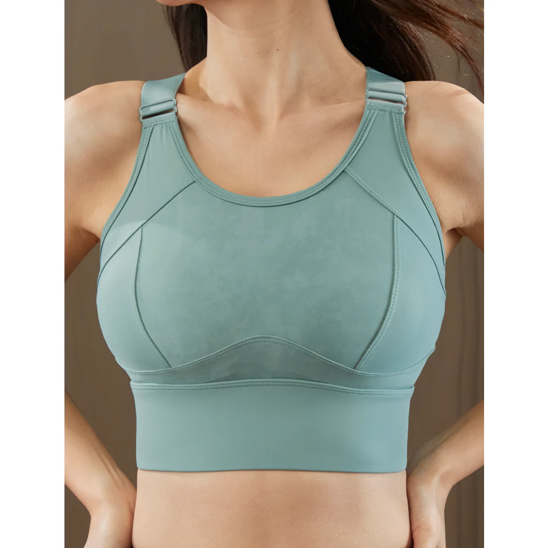 Dakota No-Bounce Sports Bra with Stay-Put Band & Adjustable Racerback Support Up to 42G - Image 4