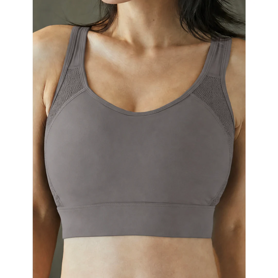 Della Running No-Bounce Sports Bra with Stay-Put Racerback Support Up to 38H - Image 6