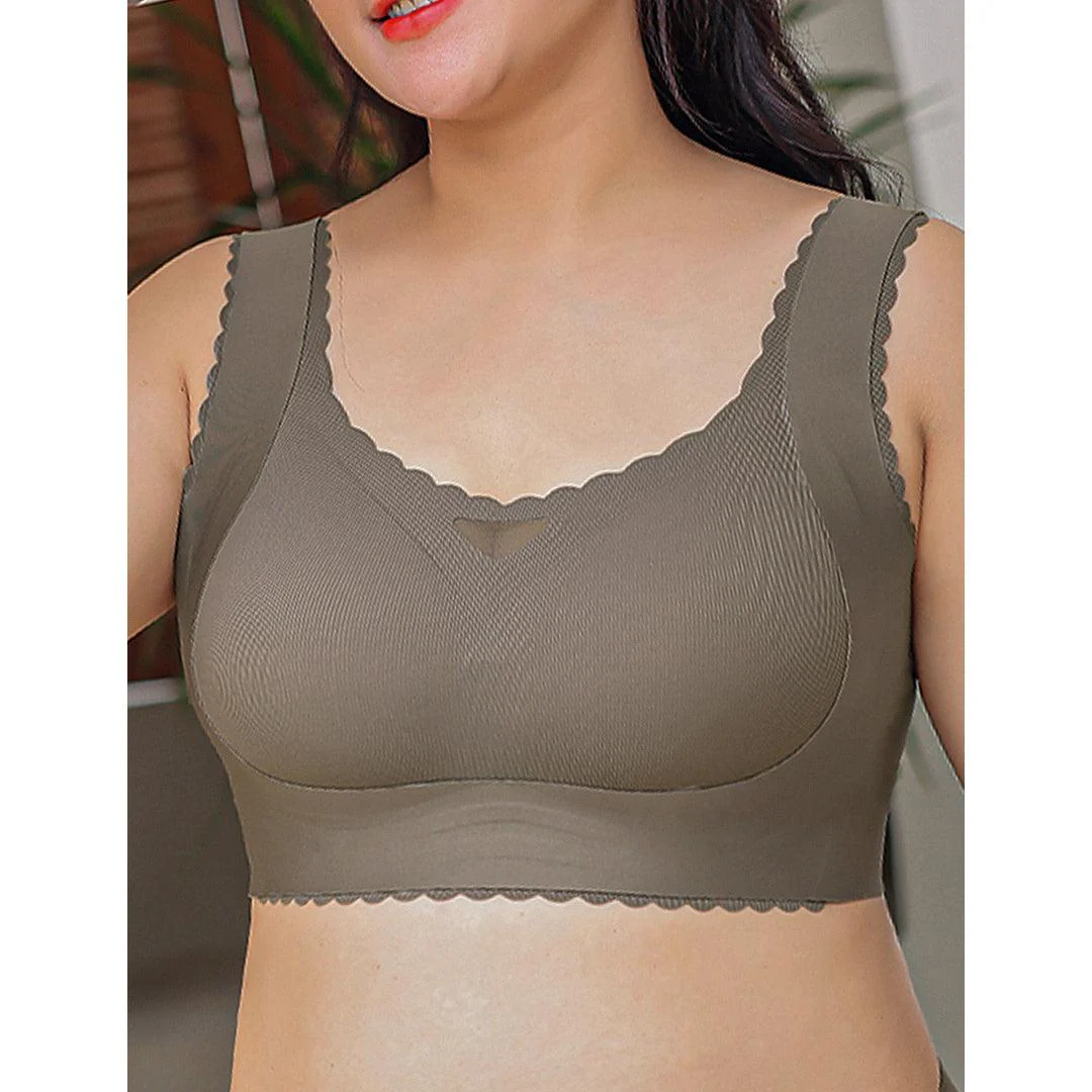 Helena Scalloped Design Natural Uplift Adjustment Bra For Cup DDD-I - Image 4