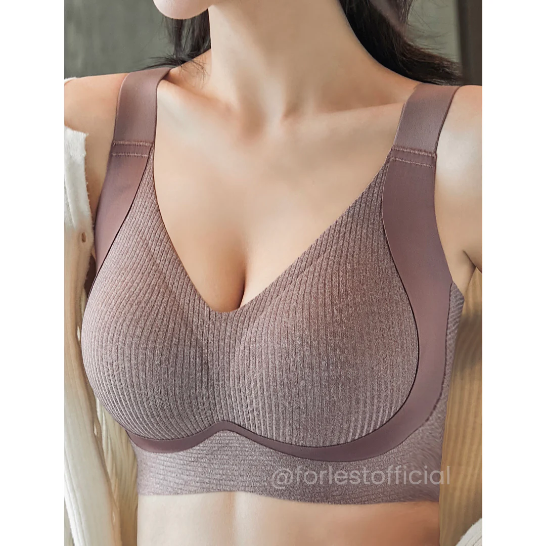 Josie Enhanced W-Support Seamless Bra With V-Neckline Up to J cup - Image 4